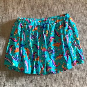 Posh Peanut x Lisa Frank Dancing Dolphins Skort